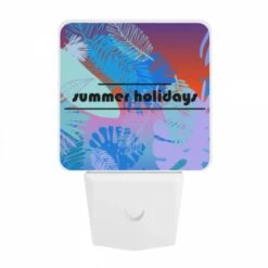 Night Light, A Colorful Image Of A Palm Tree With The Words "Summer Holidays" Written On It. 9 Night Light, A Colorful Image Of A Palm Tree With The Words "Summer Holidays" Written On It. -Pattern Night Light 7f0137647bf0609820e4f66dfbd584b7550f384a