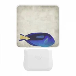 Night Light, A Blue And Yellow Fish Is Shown In A Cartoon Style. -Pattern Night Light 7f8b5c638c045b0ed07a302cc3c98e19ef707229
