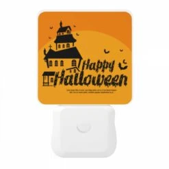 Night Light, A Halloween Poster With A Haunted House And Bats. 10 Night Light, A Halloween Poster With A Haunted House And Bats. -Pattern Night Light 81c3949e5830a26058d81734bd7a81010f01311f