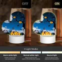 Love Acrylic Night Light, A Tree With A Spider Web And Pumpkins Hanging From It. 4 Love Acrylic Night Light, A Tree With A Spider Web And Pumpkins Hanging From It. -Pattern Night Light 82988f47fe2b2b97e377168efa93425ddc372d63