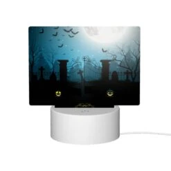 Rectangular Acrylic Night Light, A Halloween Scene With A Moon 11 Rectangular Acrylic Night Light, A Halloween Scene With A Moon -Pattern Night Light 8431261aaa36767e8eaad7842dda3f48306f32cb