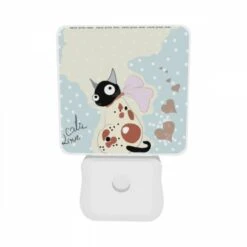 Night Light Set Of 2, A Cat Is Sitting On A Map 9 Night Light Set Of 2, A Cat Is Sitting On A Map -Pattern Night Light 84f0b85ce1e848333c5e2cb2bf511444d06c18e7