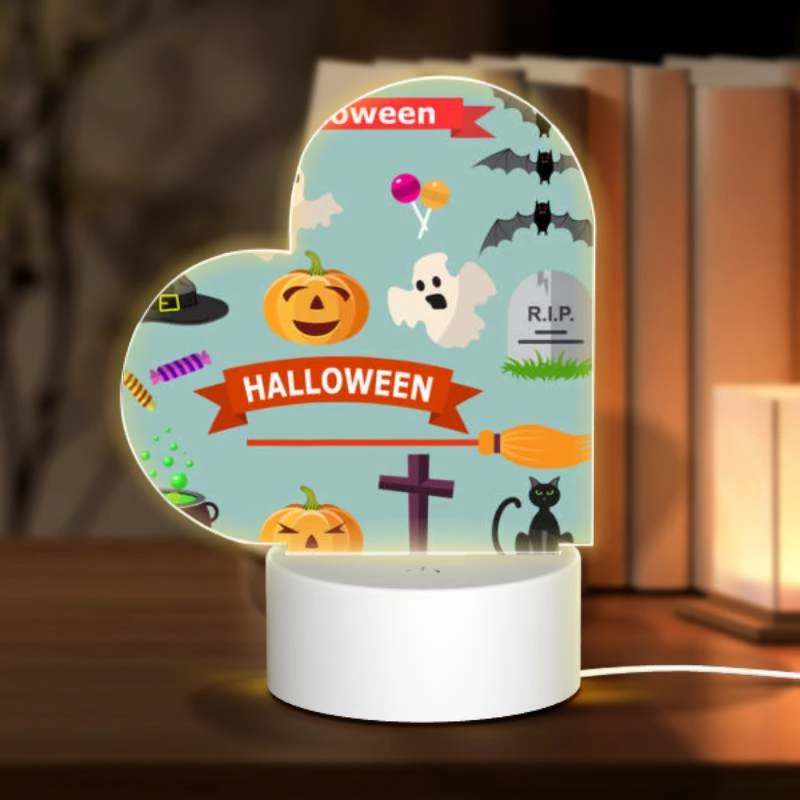 Love Acrylic Night Light, Halloween is a holiday celebrated on October 31st. Love Acrylic Night Light, Halloween Is A Holiday Celebrated On October 31st. -Pattern Night Light 87f18ee42cd54df1370701b5f95745f5a13fc96d