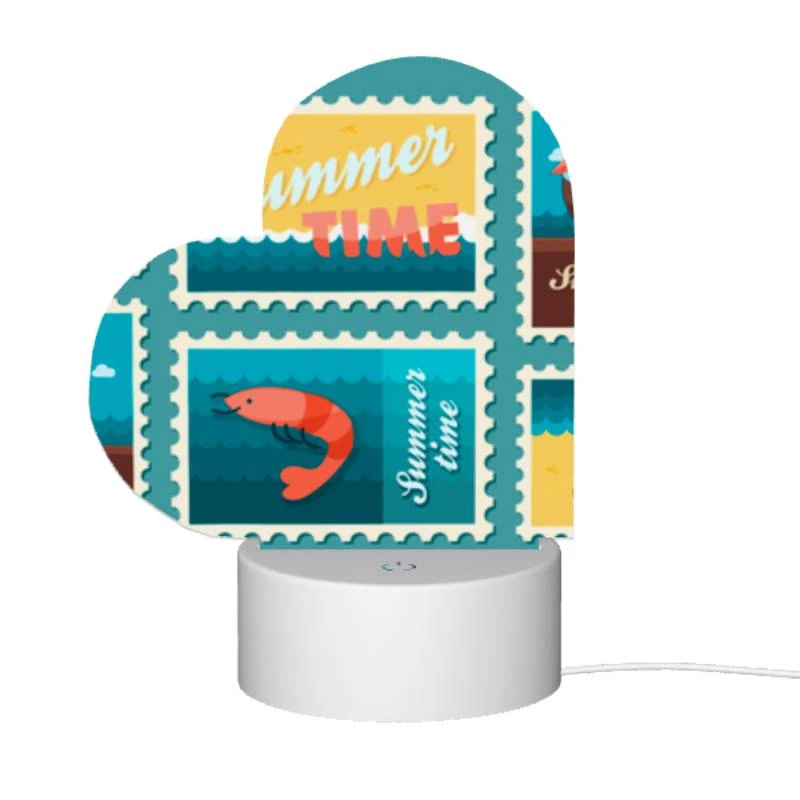 Love Acrylic Night Light, A collection of six postage stamps featuring beach and ocean themes. Love Acrylic Night Light, A Collection Of Six Postage Stamps Featuring Beach And Ocean Themes. -Pattern Night Light 88374013203d61fb1452793a53a96b40ddbe67d6