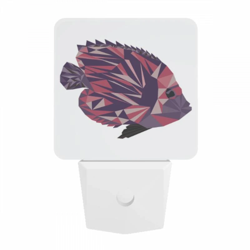 Night Light, A colorful fish with a purple body and a black tail. Night Light, A Colorful Fish With A Purple Body And A Black Tail. -Pattern Night Light 88a4db6af66c1d639d6b6f73e5e1100a66327291