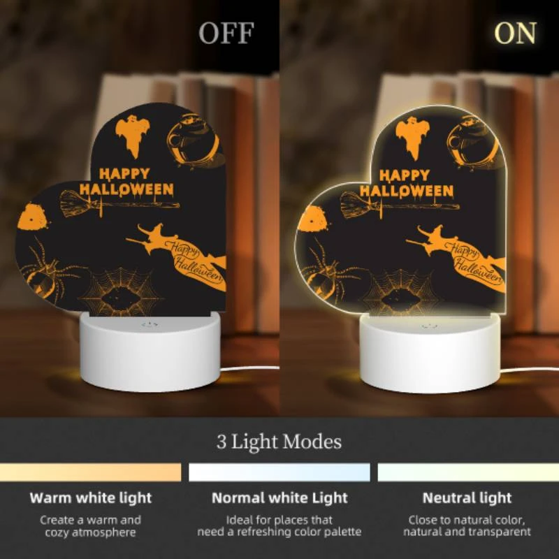 Love Acrylic Night Light, A collection of Halloween symbols Love Acrylic Night Light, A Collection Of Halloween Symbols -Pattern Night Light 894133d7d71eb4031e874ceb346822c0b3c5a766