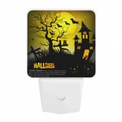 Night Light, A Halloween Scene With A Tree -Pattern Night Light 8a36997db911081d4cc485f51b7a45a3873d6935