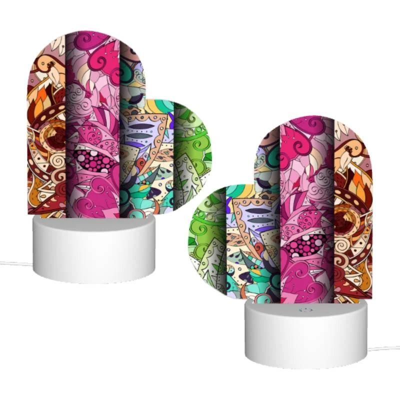 Love Acrylic Night Light, Four different colored designs of swirls and patterns. Love Acrylic Night Light, Four Different Colored Designs Of Swirls And Patterns. -Pattern Night Light 8a52c9ab7491b2b960e59a038fc957ea0e17a9c3