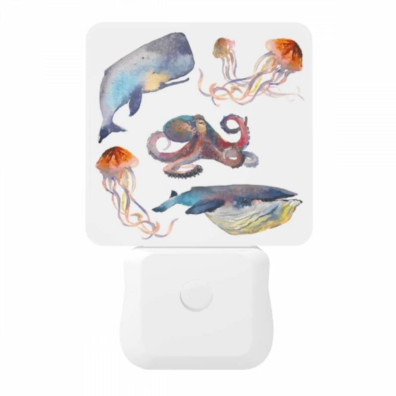 Night Light, A collection of sea creatures Night Light, A Collection Of Sea Creatures -Pattern Night Light 8ade18921cda1761ddd86d5cf182e21150c42b7e