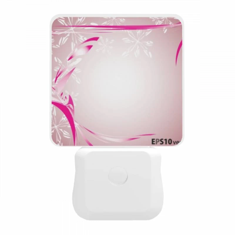 Night Light, A pink and white snowflake design on a pink background. Night Light, A Pink And White Snowflake Design On A Pink Background. -Pattern Night Light 8befb8cea0ab4bb5a9fd29c97452b8cc58a94bc7