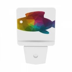 Night Light Set Of 2, A Fish Is Shown In A Rainbow Of Colors. 8 Night Light Set Of 2, A Fish Is Shown In A Rainbow Of Colors. -Pattern Night Light 8cd35c99c8638be586fc31e1c2fa5b78f380f8a9