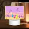 Rectangular Acrylic Night Light, A Beach Scene With Palm Trees 1 Rectangular Acrylic Night Light, A Beach Scene With Palm Trees -Pattern Night Light 8cf6c435b4e02f0a8c5136418822b083e8a9bd53