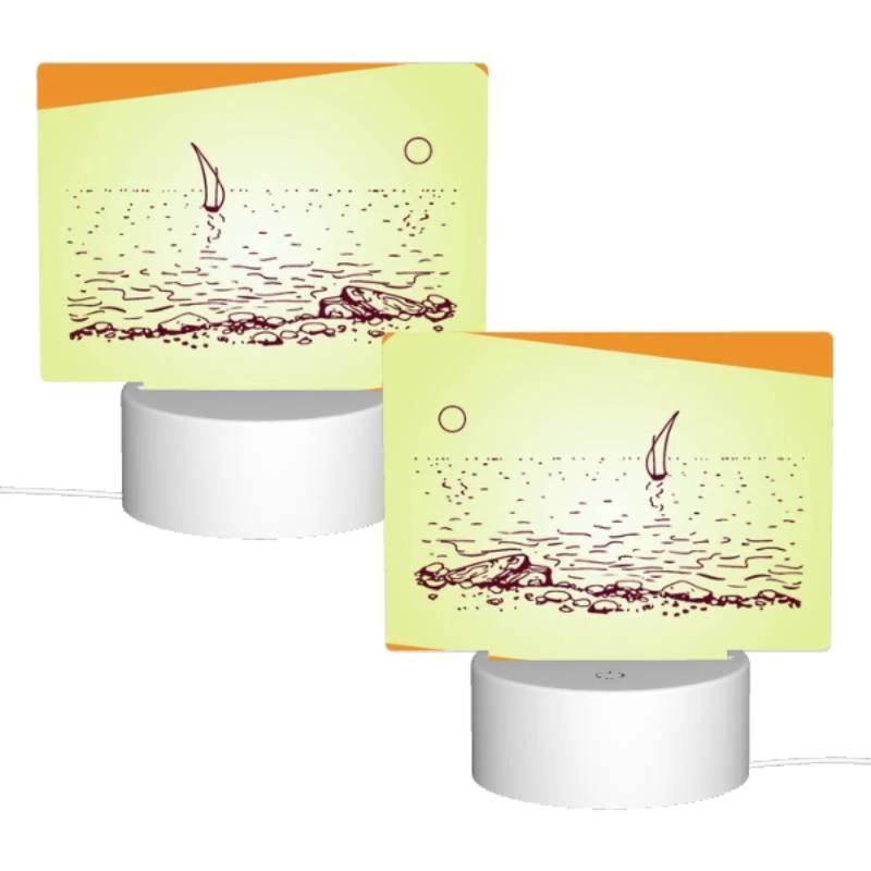 Rectangular Acrylic Night Light, A boat is sailing in the ocean Rectangular Acrylic Night Light, A Boat Is Sailing In The Ocean -Pattern Night Light 8e3028a55d09aed8e38f9dd7a240f5cb786dd67f