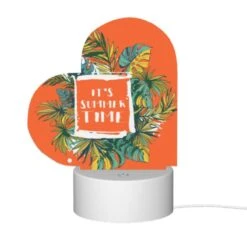 Love Acrylic Night Light, A Colorful Poster With The Words "It's Summer Time" Written On It. -Pattern Night Light 8f5898582a0575aadd25fb6ad2249b7ede42de3b