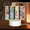 Rectangular Acrylic Night Light, Four Different Colored Paintings Of Flowers. 2 Rectangular Acrylic Night Light, Four Different Colored Paintings Of Flowers. -Pattern Night Light 91d63e55392b2f44ad0ba61d4464bfbe6d76d467