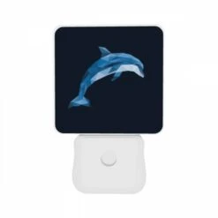 Night Light Set Of 2, A Blue Dolphin With A White Belly. 10 Night Light Set Of 2, A Blue Dolphin With A White Belly. -Pattern Night Light 91eda1abba08483e7865d1fb2282fa26e7126750
