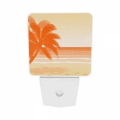 Night Light Set Of 2, A Palm Tree Is In Front Of A Beautiful Orange Sunset. 8 Night Light Set Of 2, A Palm Tree Is In Front Of A Beautiful Orange Sunset. -Pattern Night Light 920be3a2e0c168d2eb734afeb0a8cdcea9379e7b