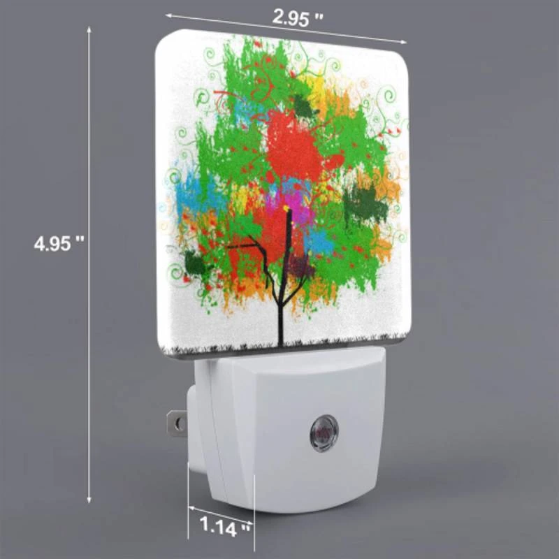 Night Light, A tree with a lot of colorful paint on it. Night Light, A Tree With A Lot Of Colorful Paint On It. -Pattern Night Light 9261517c5f54a57d93bb653f99e3ac931bcbdd1d