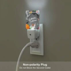 Night Light, A Halloween Sign With A Witch's Hat And A Skeleton. 5 Night Light, A Halloween Sign With A Witch's Hat And A Skeleton. -Pattern Night Light 929bb3a249ffb0e9a22880568b11d8f1bbdcf78a