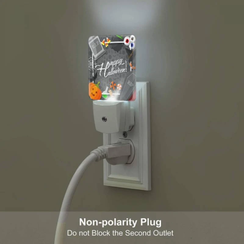 Night Light, A Halloween sign with a witch's hat and a skeleton. Night Light, A Halloween Sign With A Witch's Hat And A Skeleton. -Pattern Night Light 929bb3a249ffb0e9a22880568b11d8f1bbdcf78a