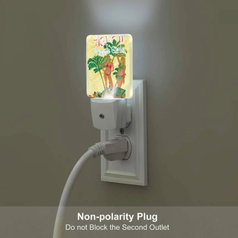 Night Light, Two women pose for a picture in front of a palm tree. Night Light, Two Women Pose For A Picture In Front Of A Palm Tree. -Pattern Night Light 93ae3b430819a370ec87fd940f26208a8dcf0d01