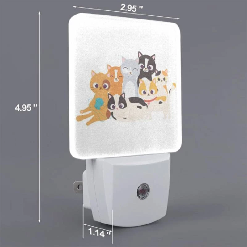 Night Light, A group of cats are sitting together. Night Light, A Group Of Cats Are Sitting Together. -Pattern Night Light 944f60f3411a0cba5b196a58f17f647bd55d6ae1
