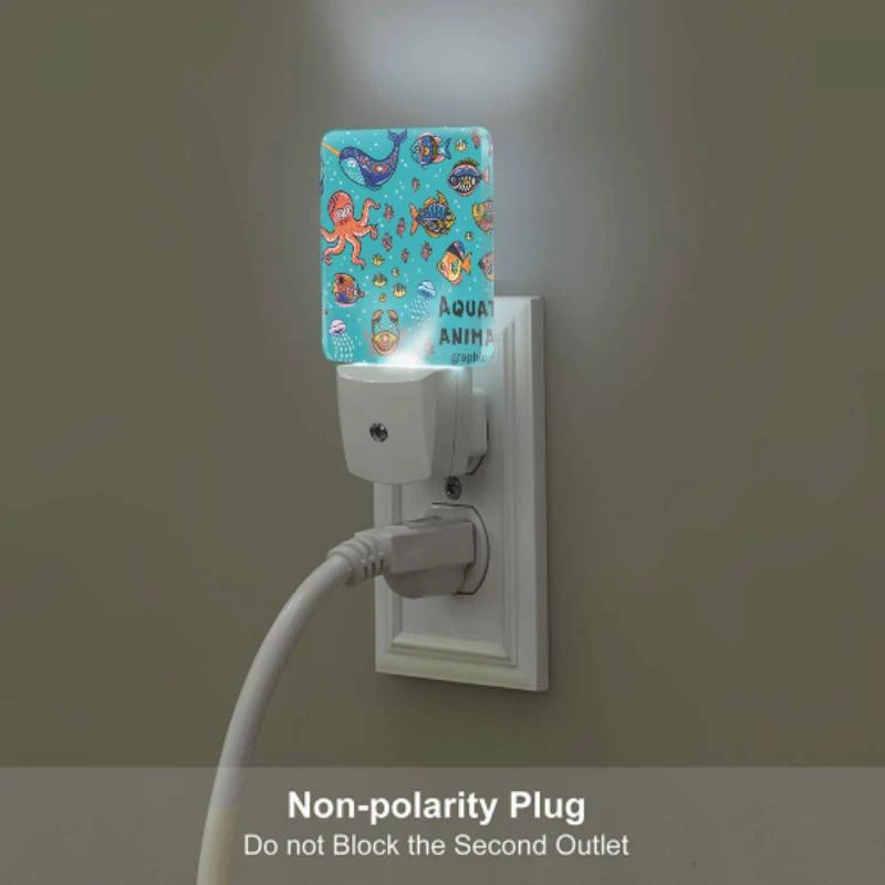 Night Light, A colorful aquatic animal graphic set. Night Light, A Colorful Aquatic Animal Graphic Set. -Pattern Night Light 954a66df7407a9bd35cd1fb178992082056e8852