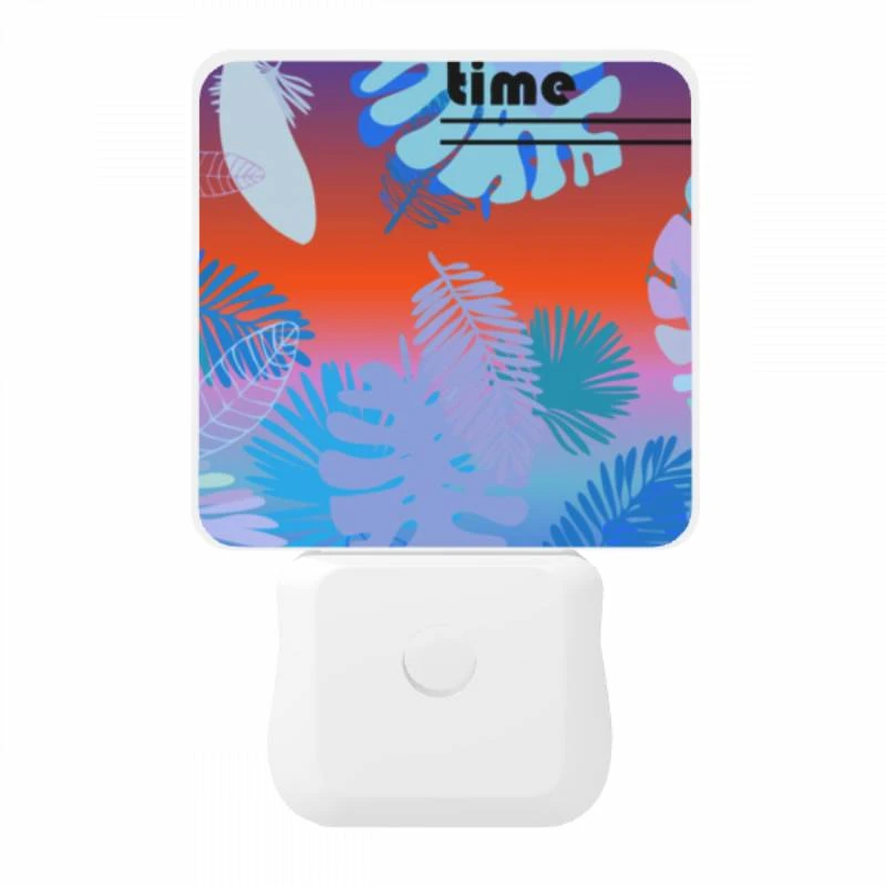 Night Light, A colorful image of leaves and flowers with the words "Summer Time" written above it. Night Light, A Colorful Image Of Leaves And Flowers With The Words "Summer Time" Written Above It. -Pattern Night Light 95dcc529ca32ca9ff9e8a85a6e898034c3b37789