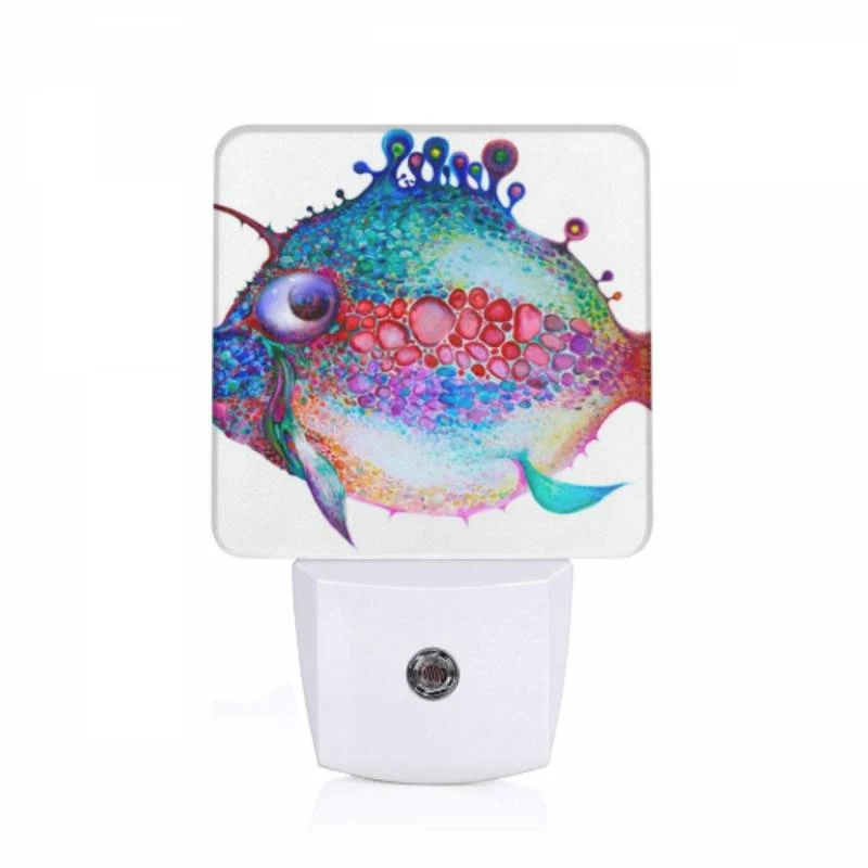 Night Light, A colorful fish with a blue and red body. Night Light, A Colorful Fish With A Blue And Red Body. -Pattern Night Light 9675af353335458c69552e503bcc44fa183e8850