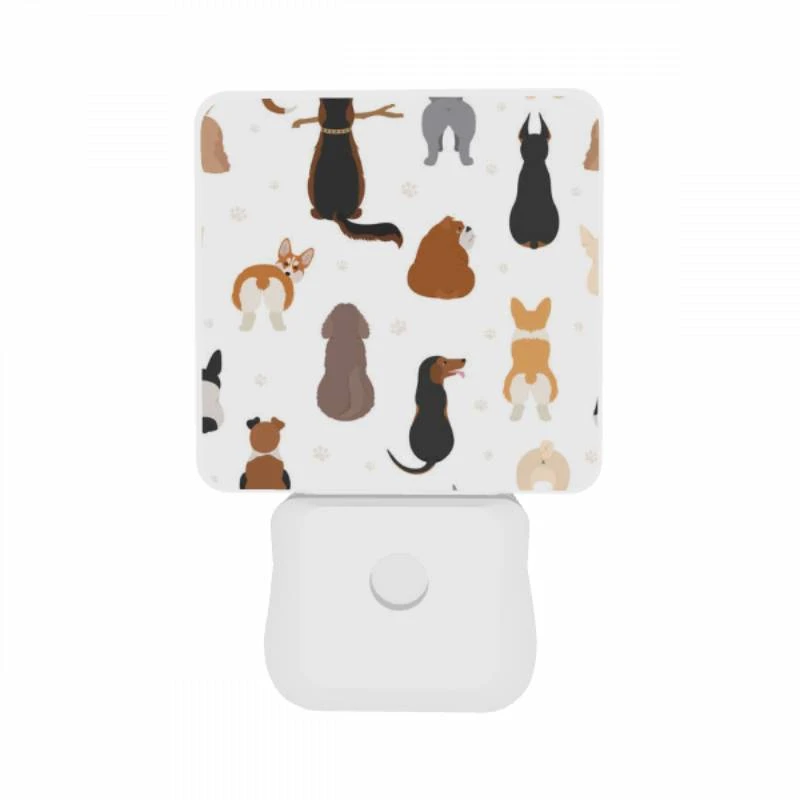Night Light Set of 2, A collection of different dog breeds. Night Light Set Of 2, A Collection Of Different Dog Breeds. -Pattern Night Light 96aff0f6335edb1d20efbd6e5706ffe67653f776