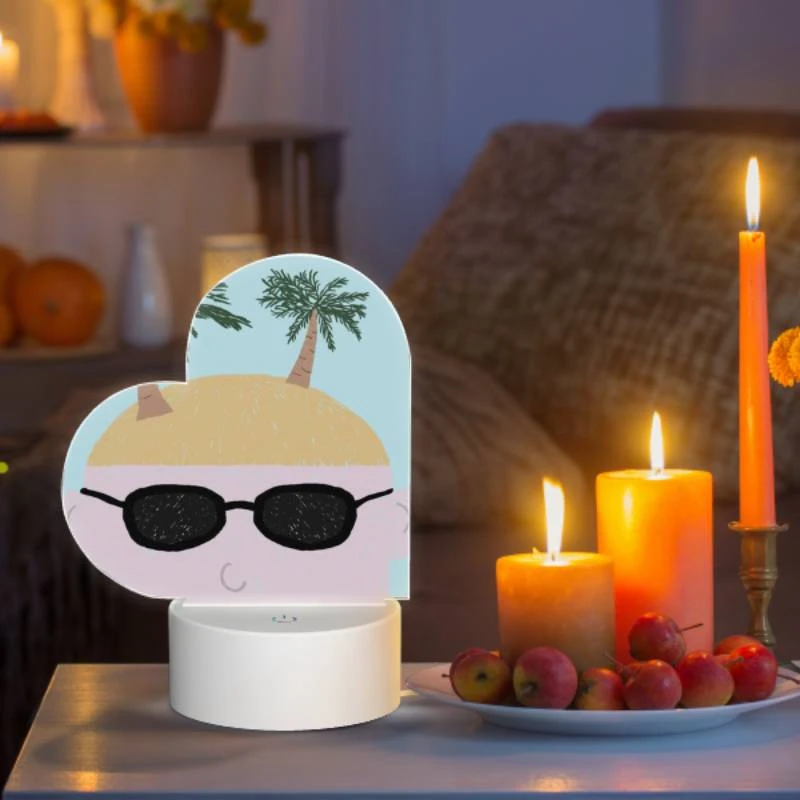 Love Acrylic Night Light, A cartoon drawing of a man with sunglasses and a shaggy haircut. Love Acrylic Night Light, A Cartoon Drawing Of A Man With Sunglasses And A Shaggy Haircut. -Pattern Night Light 97df2af10e4bb658816285148bb1e15e7ebc698e