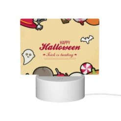 Rectangular Acrylic Night Light, A Colorful Halloween Poster With Various Halloween Items. 11 Rectangular Acrylic Night Light, A Colorful Halloween Poster With Various Halloween Items. -Pattern Night Light 97f13b6fed7c3cb878cae3d2ab3b06653be6323e