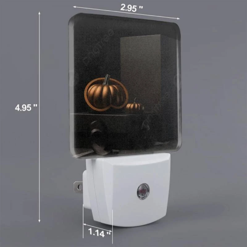 Night Light, A box with a pumpkin and a small pumpkin inside. Night Light, A Box With A Pumpkin And A Small Pumpkin Inside. -Pattern Night Light 9846eb7ee186af8976553928dfcb1716a20274e9