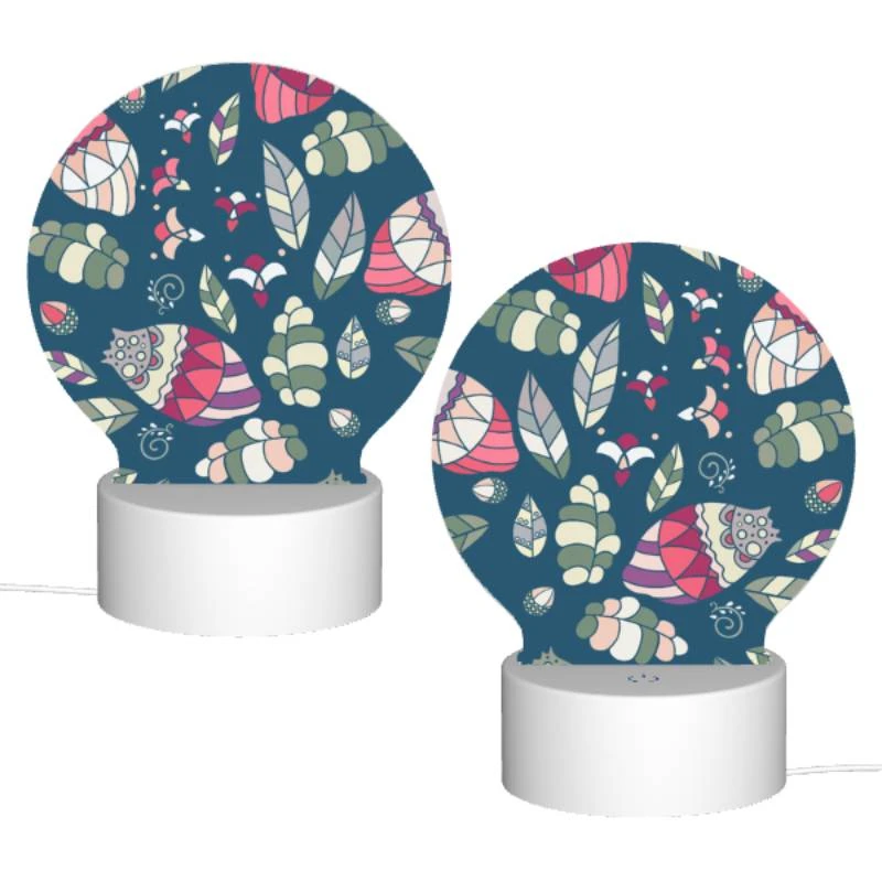 Round Acrylic Night Light, A colorful and intricate design of leaves and flowers. Round Acrylic Night Light, A Colorful And Intricate Design Of Leaves And Flowers. -Pattern Night Light 991f38062d67eb1d8464a6f12c51904d11a07e57