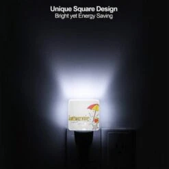 Night Light, A Colorful Umbrella Is Opened Over A Beach Ball And A Starfish. 6 Night Light, A Colorful Umbrella Is Opened Over A Beach Ball And A Starfish. -Pattern Night Light 9927c840d1759c77e105651bfa42ca04b8732edc