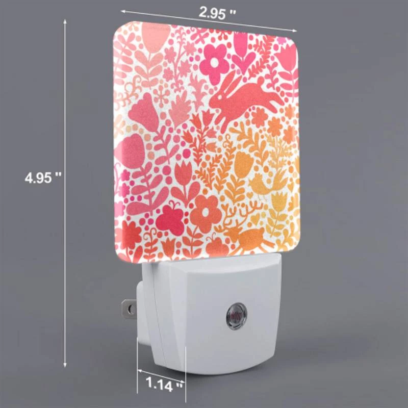Night Light, A colorful floral pattern with a bunny in the middle. Night Light, A Colorful Floral Pattern With A Bunny In The Middle. -Pattern Night Light 9a0395f4a464eb0fec863efad07b86cfc8ad1f07