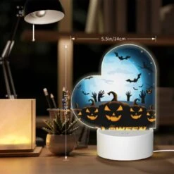 Love Acrylic Night Light, A Group Of Pumpkins With Faces On Them Are Shown In Front Of A Full Moon. 7 Love Acrylic Night Light, A Group Of Pumpkins With Faces On Them Are Shown In Front Of A Full Moon. -Pattern Night Light 9a3625623e7ae01041fca61b1db2c6f949f3251e