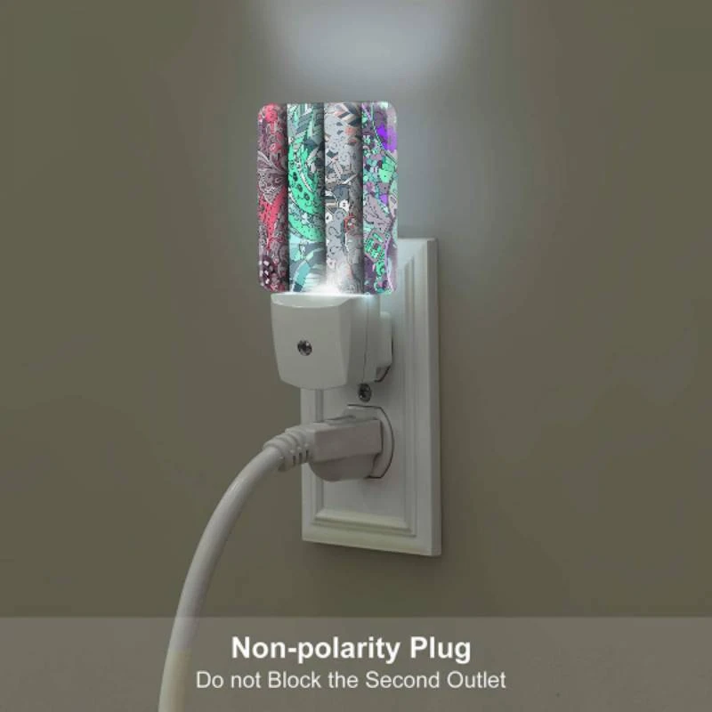 Night Light, Four different colored designs of a leaf. Night Light, Four Different Colored Designs Of A Leaf. -Pattern Night Light 9a6a8df4a4f1c49679745c39bb597df6ff035940