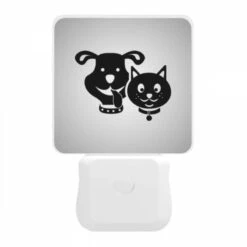 Night Light, A Black And White Dog And A Black Cat Are Sitting Next To Each Other. 11 Night Light, A Black And White Dog And A Black Cat Are Sitting Next To Each Other. -Pattern Night Light 9ab5925ebd0529aa989faf2fb48297b01a075229