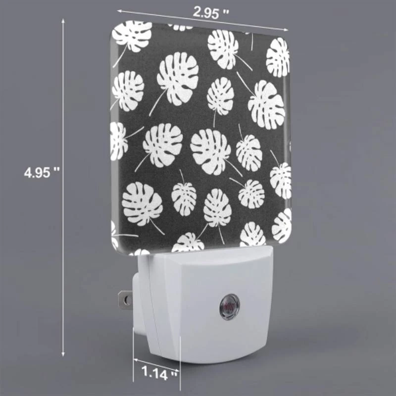 Night Light, A pattern of white leaves on a black background. Night Light, A Pattern Of White Leaves On A Black Background. -Pattern Night Light 9acd10fc984ceaa29082ef11a1a13cc3402641b4