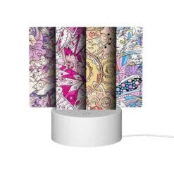 Rectangular Acrylic Night Light, Three Colorful Artworks Are Displayed Side By Side. 11 Rectangular Acrylic Night Light, Three Colorful Artworks Are Displayed Side By Side. -Pattern Night Light 9b64e7508bd23a2a665d22972b4f9bf6f3255962