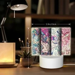 Rectangular Acrylic Night Light, Four Different Colored Designs Of Flowers. 7 Rectangular Acrylic Night Light, Four Different Colored Designs Of Flowers. -Pattern Night Light 9c13968f2498486c4de71faf88b4578ed652597e