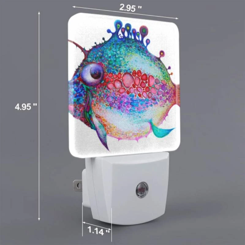 Night Light, A colorful fish with a blue and red body. Night Light, A Colorful Fish With A Blue And Red Body. -Pattern Night Light 9ca12e90e12057cc6c6fa2264f66663c9d5ab69d