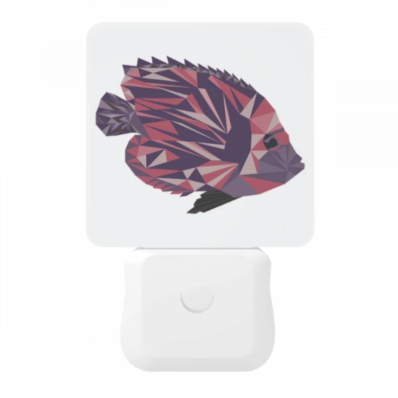 Night Light, A colorful fish with a purple body and a black tail. Night Light, A Colorful Fish With A Purple Body And A Black Tail. -Pattern Night Light 9cbb150b75d9273bc60db37f13bbb17e0c004a76