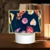 Rectangular Acrylic Night Light, A Variety Of Flowers Are Displayed On A Black Background. 1 Rectangular Acrylic Night Light, A Variety Of Flowers Are Displayed On A Black Background. -Pattern Night Light 9d2e2144ae0eb5aa2ab899b16b9d312ec73e8537