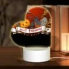 Love Acrylic Night Light, A Halloween Sign With A Cat And A Pumpkin On It. -Pattern Night Light 9eaa68a12a06d9e2176c6612f9154e1c3661f698