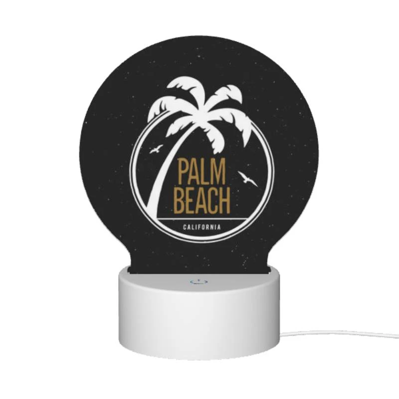 Round Acrylic Night Light, A logo for Palm Beach Round Acrylic Night Light, A Logo For Palm Beach -Pattern Night Light 9fc0375f465f94f6fcbd792ee2037ed6e65e0676