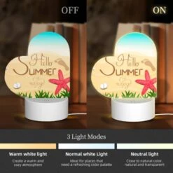 Love Acrylic Night Light, A Colorful Beach Scene With A Starfish 4 Love Acrylic Night Light, A Colorful Beach Scene With A Starfish -Pattern Night Light 9fd0f698be19ee230f800f5c751029acdec3e650