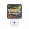 Night Light, A Colorful Halloween Sign With A Variety Of Halloween Decorations. 1 Night Light, A Colorful Halloween Sign With A Variety Of Halloween Decorations. -Pattern Night Light 9fe6734eba56e4cb5728f1c46de37ce0a6cdf382