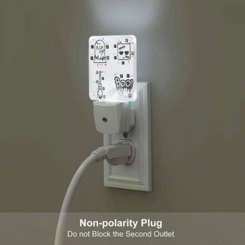 Night Light, Four different Halloween themed stickers are shown. Night Light, Four Different Halloween Themed Stickers Are Shown. -Pattern Night Light a0478bb5b810c2acf2fd5b0ff60077403dfd4fb9